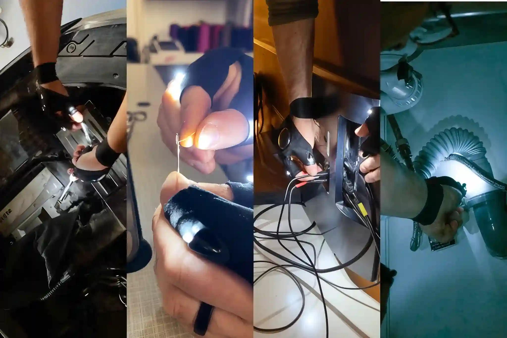 SuperGloves in use - engine work, wiring, electrical, and plumbing